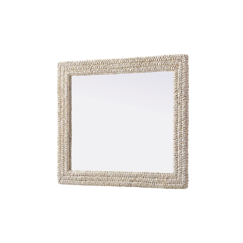 Elegant Decor Rectangle Cornhusk Mirror 30X36