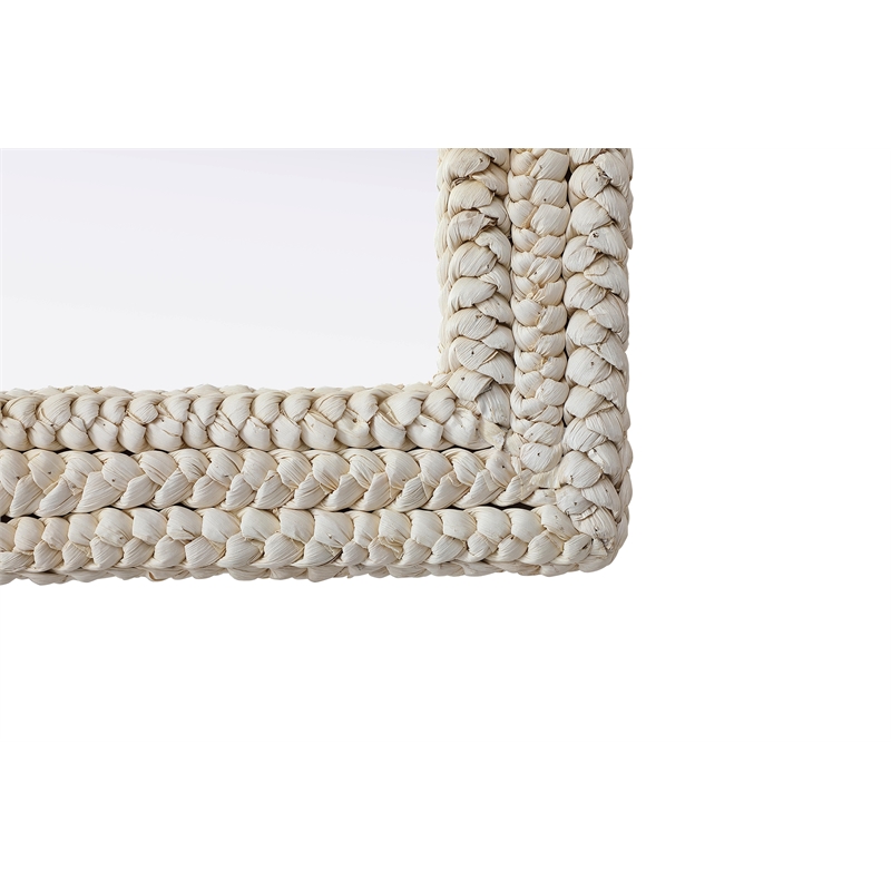 Elegant Decor Rectangle Cornhusk Mirror 35X55