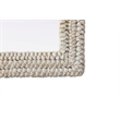 Elegant Decor Rectangle Cornhusk Mirror 35X55