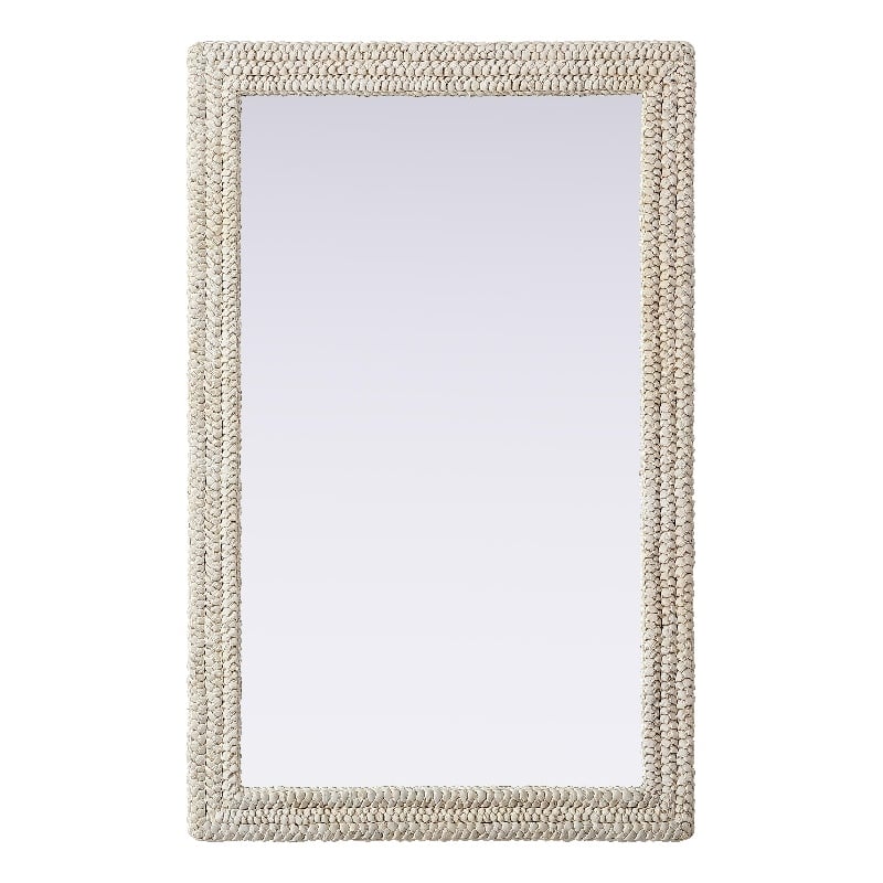 Elegant Decor Rectangle Cornhusk Mirror 35X55