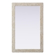 Elegant Decor Rectangle Cornhusk Mirror 35X55