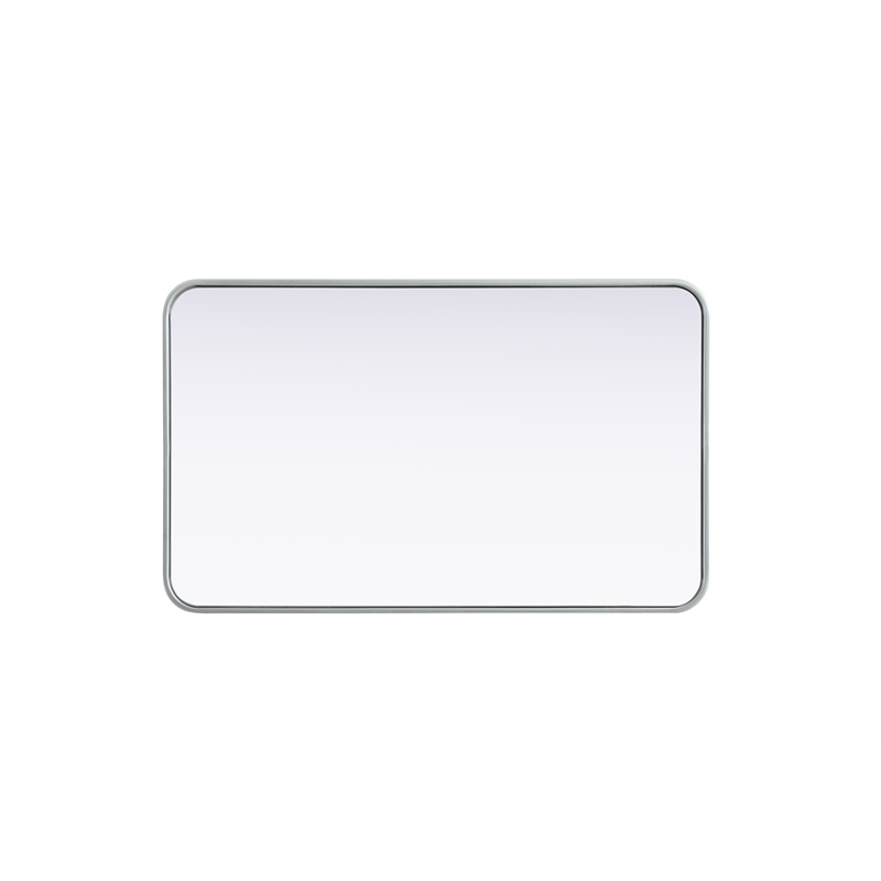 Elegant Decor Contour Metal Rectangle Mirror 22X36