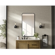 Elegant Decor Contour Metal Rectangle Mirror 22X40