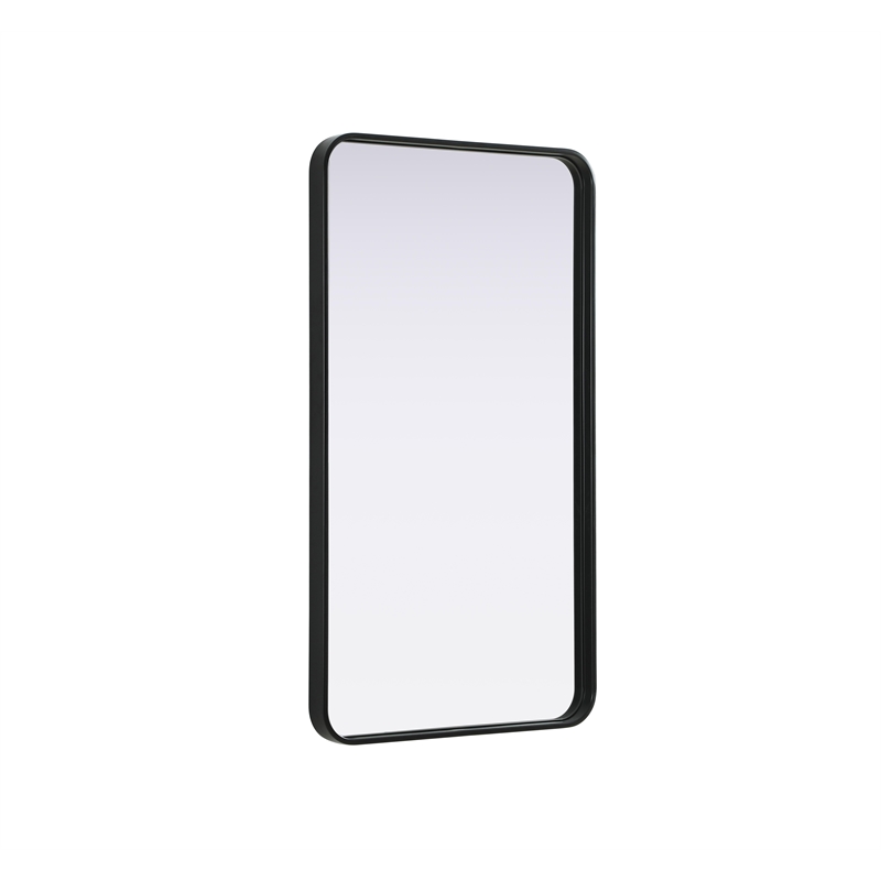 Elegant Decor Contour Metal Rectangle Mirror 22X40