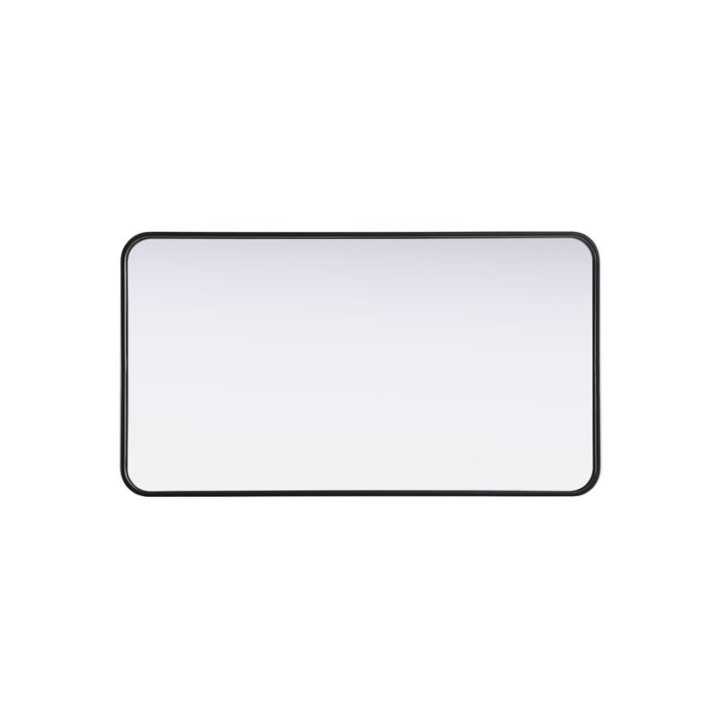 Elegant Decor Contour Metal Rectangle Mirror 22X40