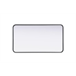 Elegant Decor Contour Metal Rectangle Mirror 22X40