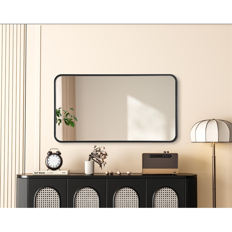 Elegant Decor Contour Metal Rectangle Mirror 22X40