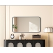 Elegant Decor Contour Metal Rectangle Mirror 22X40