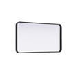 Elegant Decor Contour Metal Rectangle Mirror 22X40
