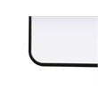 Elegant Decor Contour Metal Rectangle Mirror 22X40