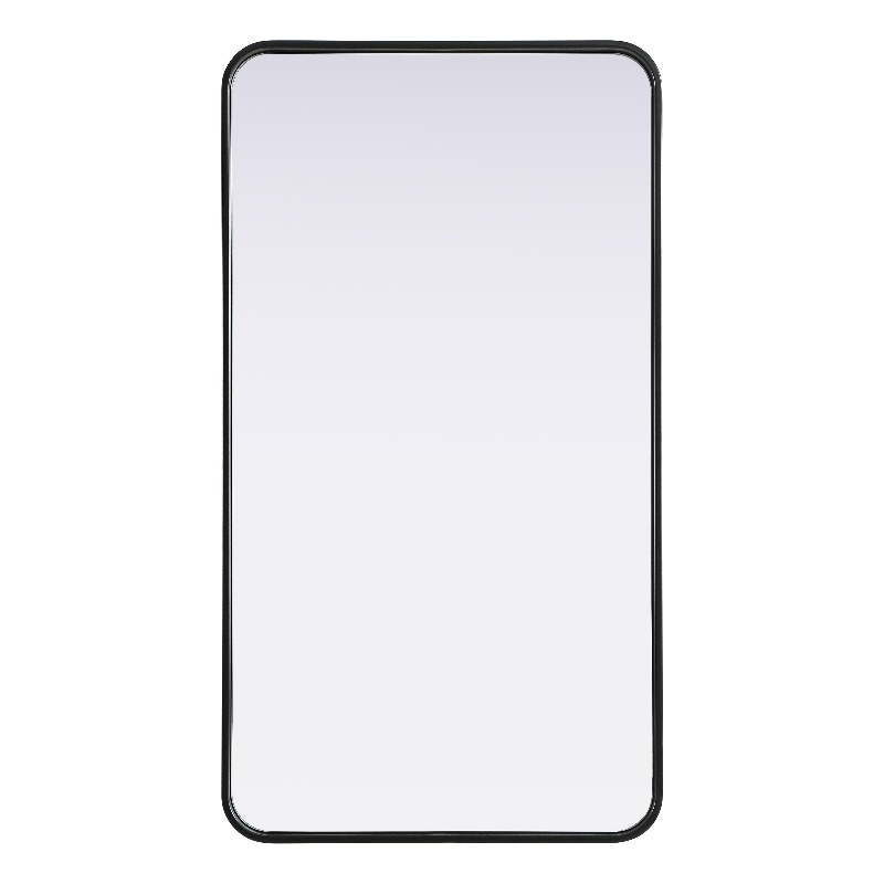 Elegant Decor Contour Metal Rectangle Mirror 22X40