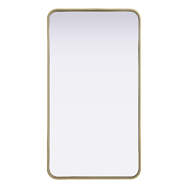 Elegant Decor Contour Metal Rectangle Mirror 22X40