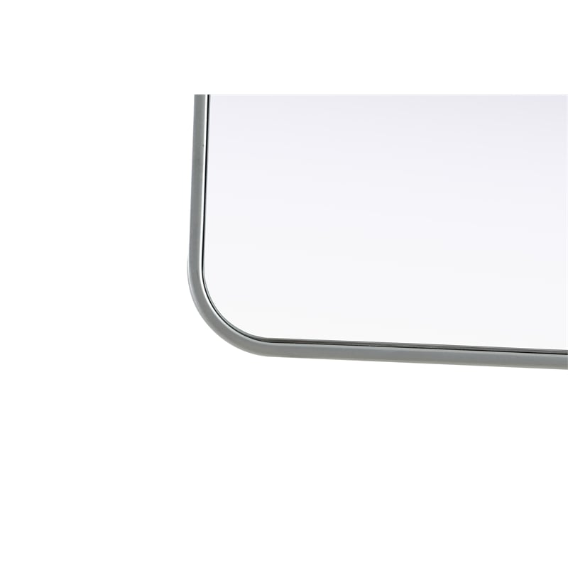 Elegant Decor Contour Metal Rectangle Mirror 22X40