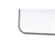 Elegant Decor Contour Metal Rectangle Mirror 22X40