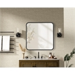 Elegant Decor Contour Metal Square Mirror 24X24
