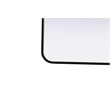 Elegant Decor Contour Metal Square Mirror 24X24