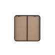 Elegant Decor Contour Metal Square Mirror 24X24