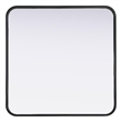 Elegant Decor Contour Metal Square Mirror 24X24