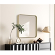Elegant Decor Contour Metal Square Mirror 24X24