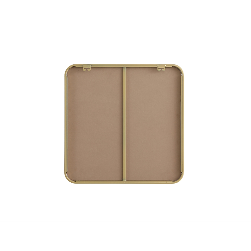 Elegant Decor Contour Metal Square Mirror 24X24