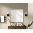 Elegant Decor Contour Metal Square Mirror 24X24