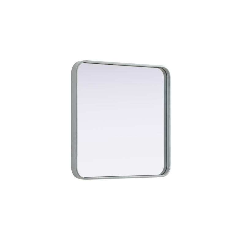 Elegant Decor Contour Metal Square Mirror 24X24