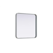 Elegant Decor Contour Metal Square Mirror 24X24
