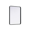 Elegant Decor Contour Metal Rectangle Mirror 24X32