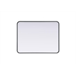 Elegant Decor Contour Metal Rectangle Mirror 24X32