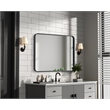 Elegant Decor Contour Metal Rectangle Mirror 24X32