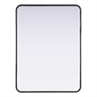 Elegant Decor Contour Metal Rectangle Mirror 24X32