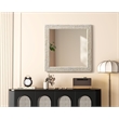 Elegant Decor Rectangle Cornhusk Mirror 36X36
