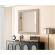 Elegant Decor Rectangle Cornhusk Mirror 36X36