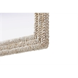 Elegant Decor Rectangle Cornhusk Mirror 36X36