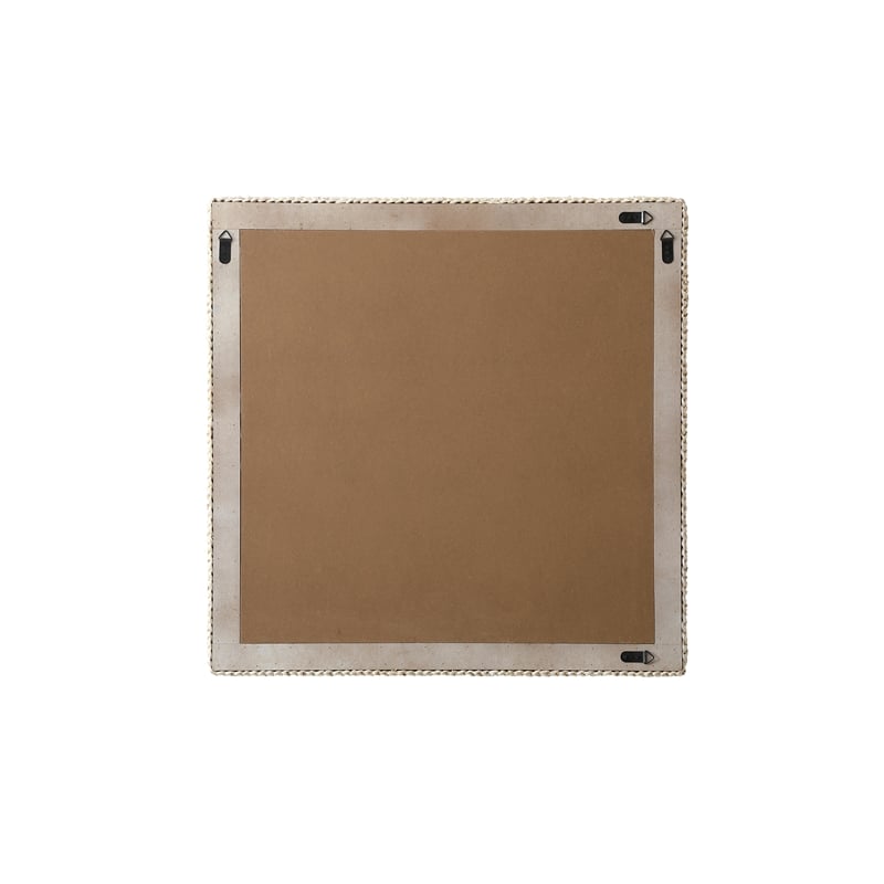 Elegant Decor Rectangle Cornhusk Mirror 36X36
