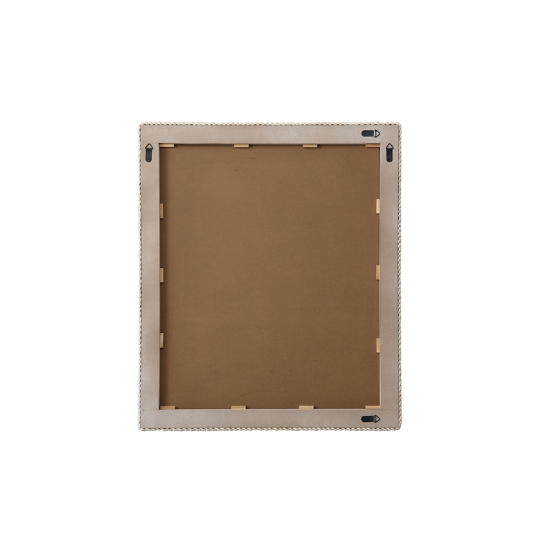 Elegant Decor Rectangle Cornhusk Mirror 36X42