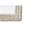 Elegant Decor Rectangle Cornhusk Mirror 40X40