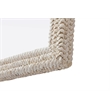 Elegant Decor Rectangle Cornhusk Mirror 40X40