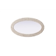 Elegant Decor Oval Cornhusk Mirror 24X42