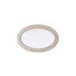 Elegant Decor Oval Cornhusk Mirror 24X42