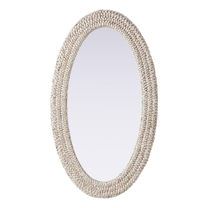 Elegant Decor Oval Cornhusk Mirror 24X42