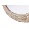 Elegant Decor Oval Cornhusk Mirror 27X36