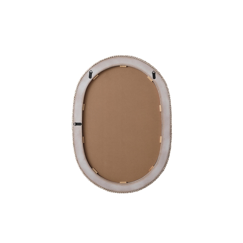 Elegant Decor Oval Cornhusk Mirror 30X42