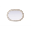 Elegant Decor Oval Cornhusk Mirror 30X42