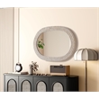 Elegant Decor Oval Cornhusk Mirror 30X42