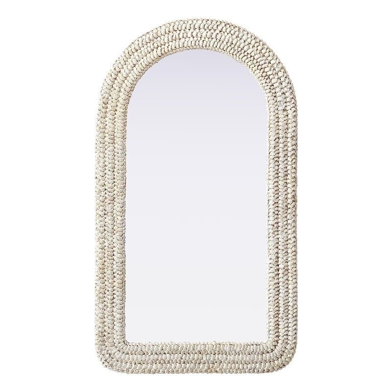 Elegant Decor Arch Cornhusk Mirror 24X42