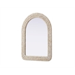 Elegant Decor Arch Cornhusk Mirror 27X36