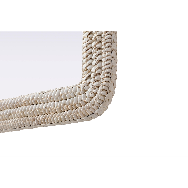 Elegant Decor Arch Cornhusk Mirror 27X36