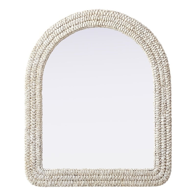 Elegant Decor Arch Cornhusk Mirror 30X36