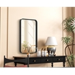 Elegant Decor Contour Metal Rectangle Mirror 18X30
